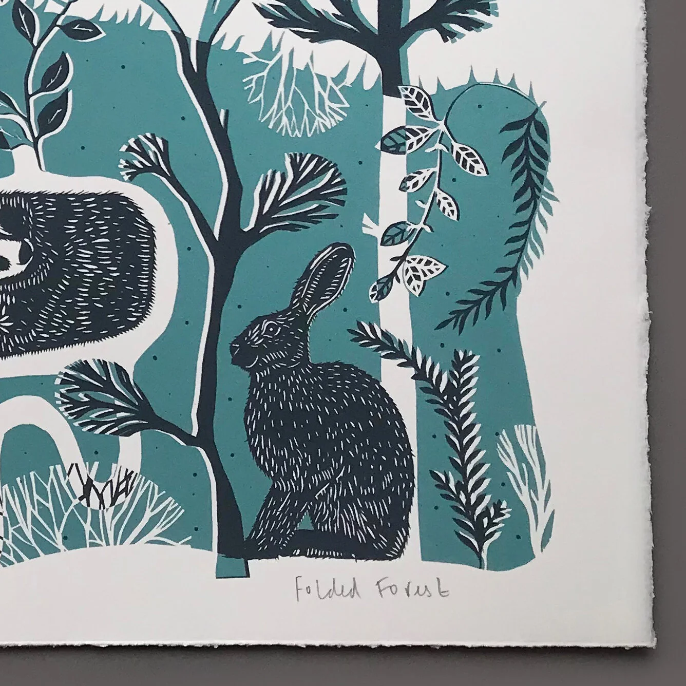 Leaping Hare - Limited Edition Screenprint — Folded Forest